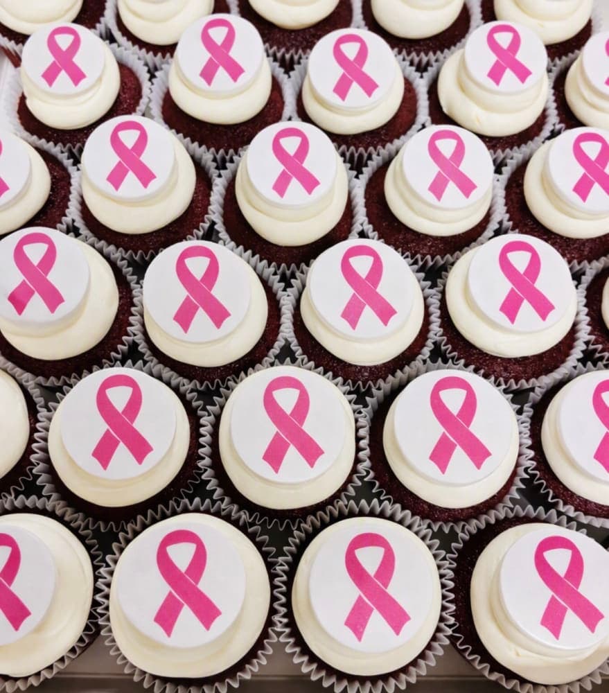 Box of 12 Pink Ribbon Day Cupcakes