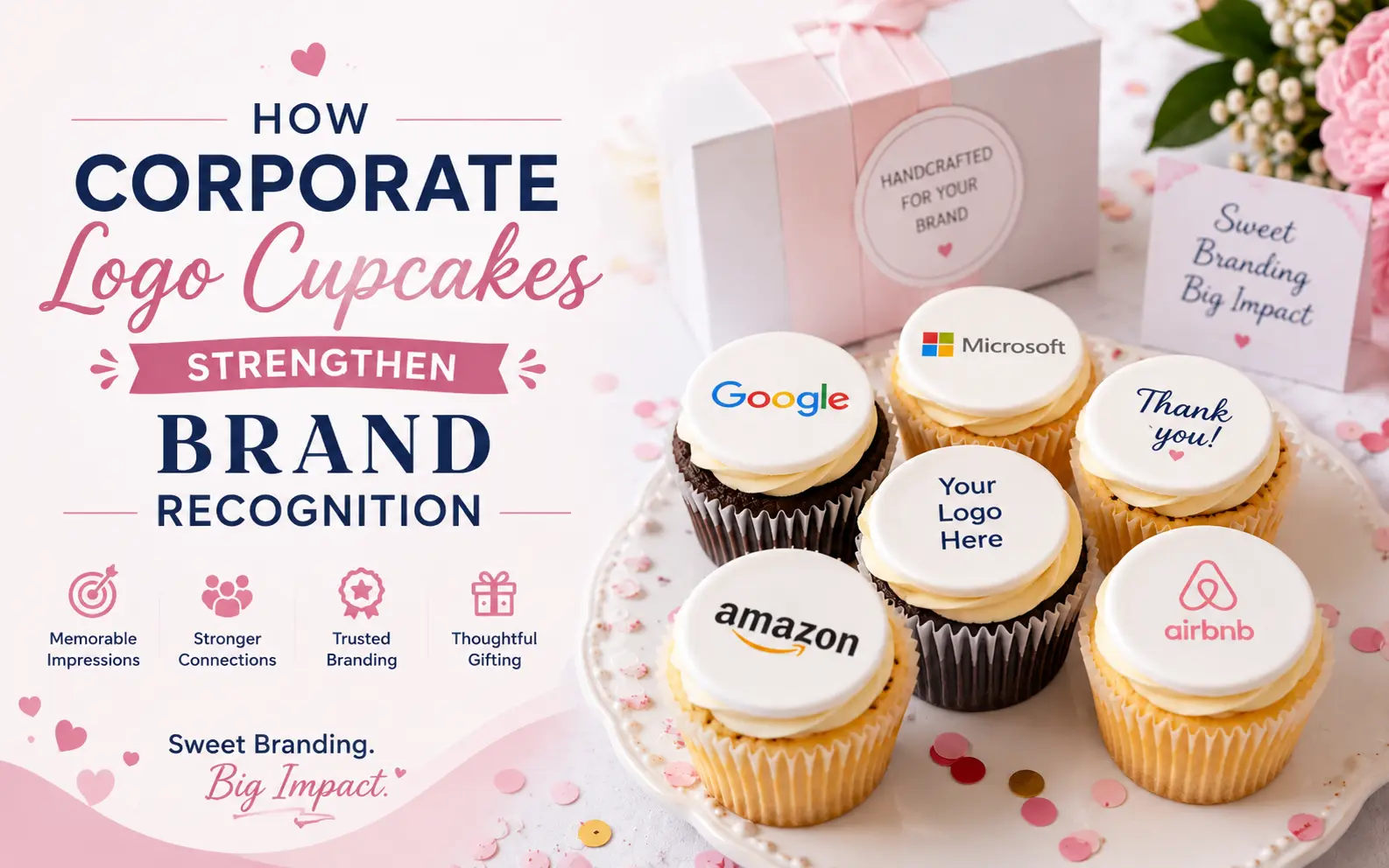 How corporate logo cupcakes strengthen brand recognition — The Cupcake Desire
