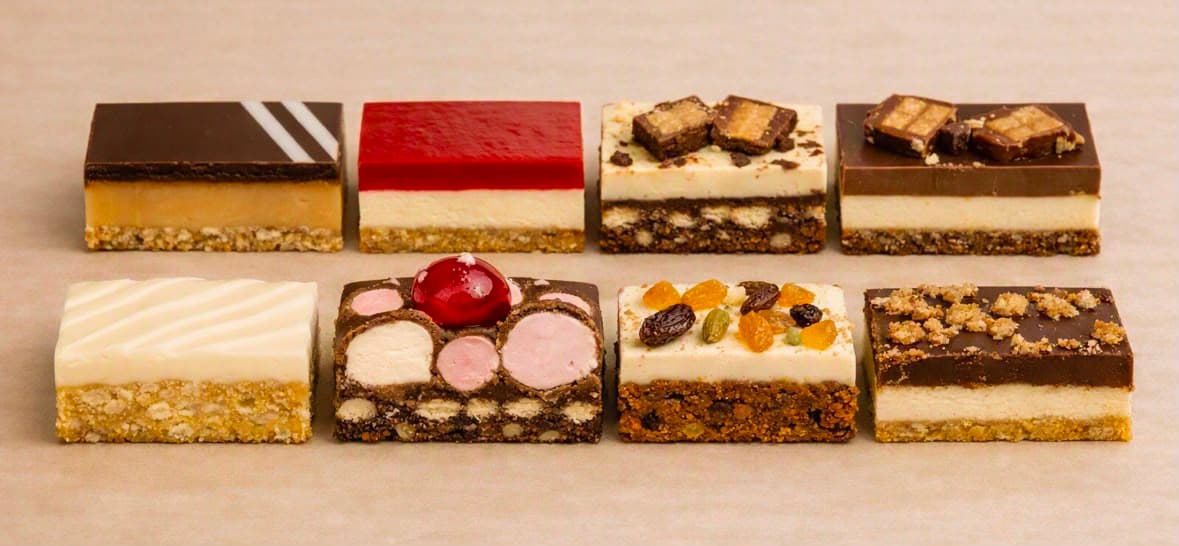 Assorted mix cake slices