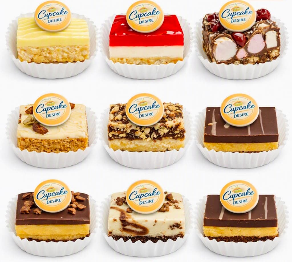 Assorted mix cake slices
