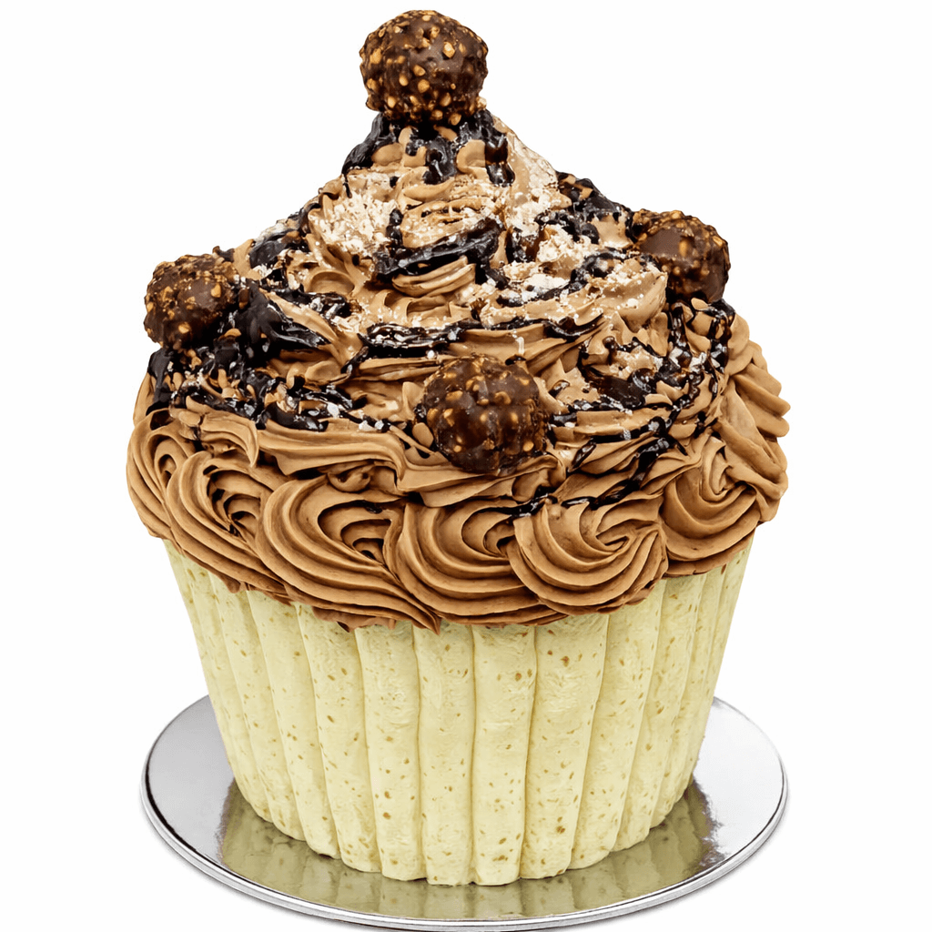 Deluxe Giant Cupcake — Hazelnut Heaven