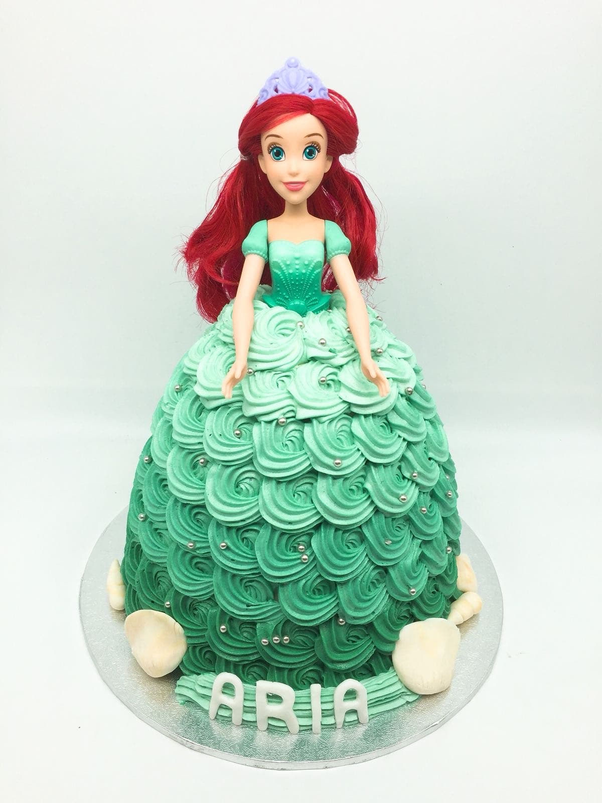 Ariel Aqua Dress Cake
