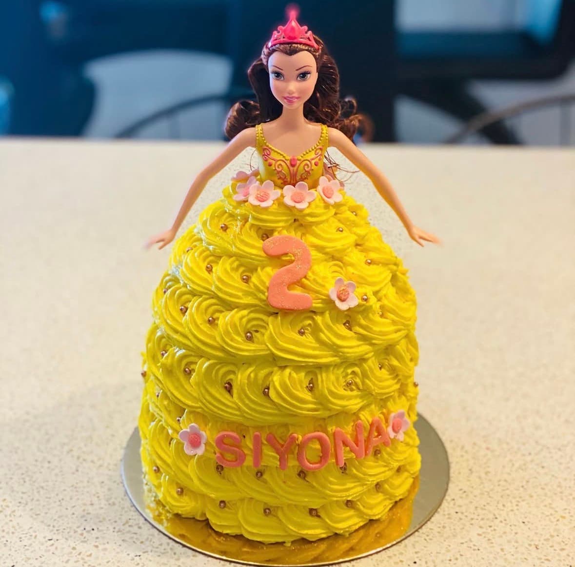 Belle Yellow Dress Cake