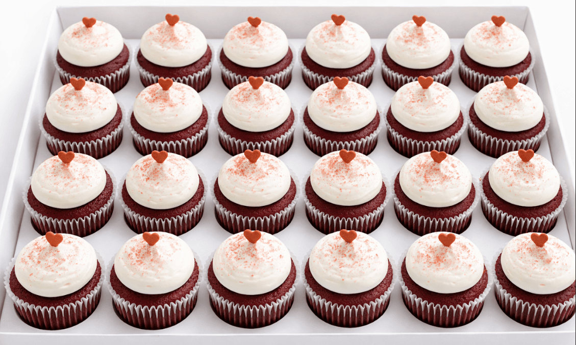 Mini Cupcake Box (24) — Red Velvet