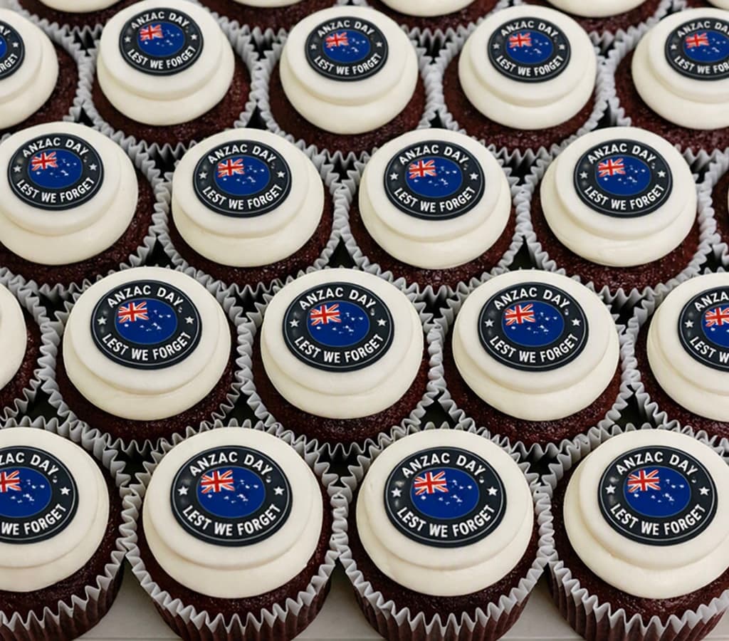 Box of 12 Anzac Day Cupcakes