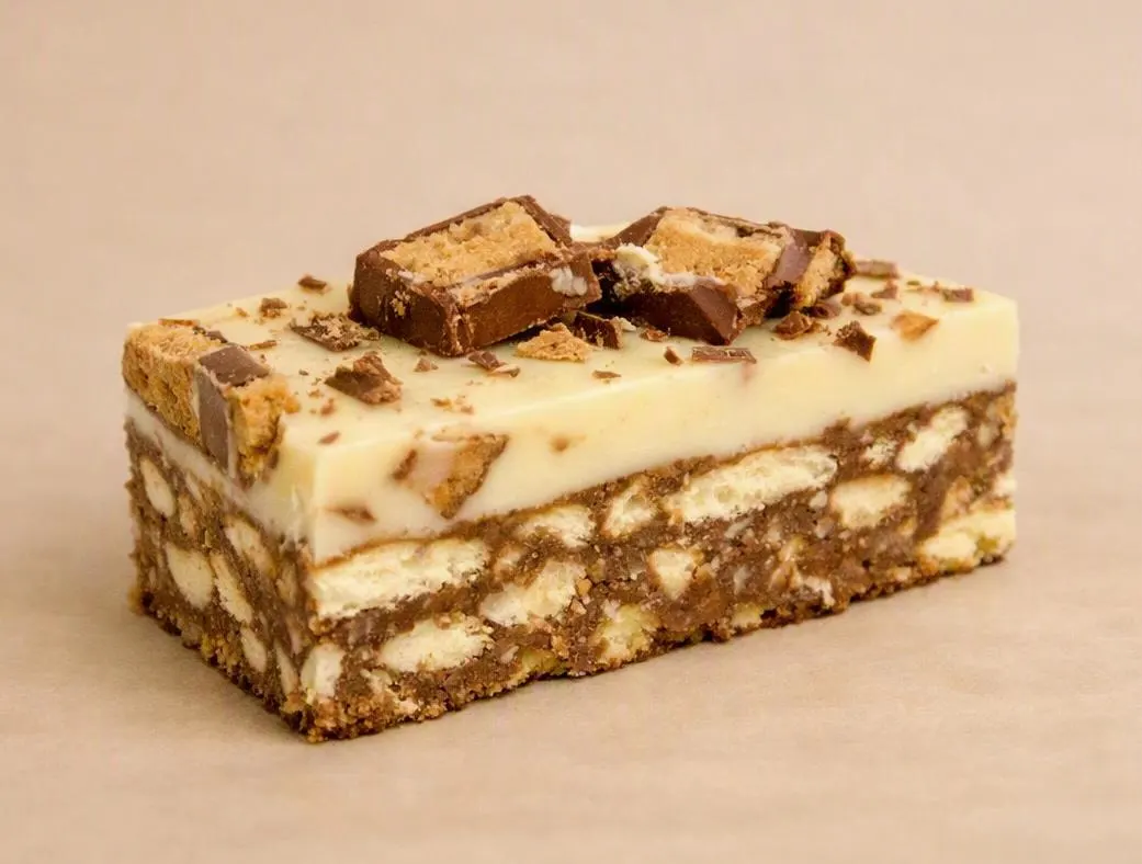 White Chocolate with Tim Tam Slice