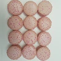 Strawberry macarons — Box of 12