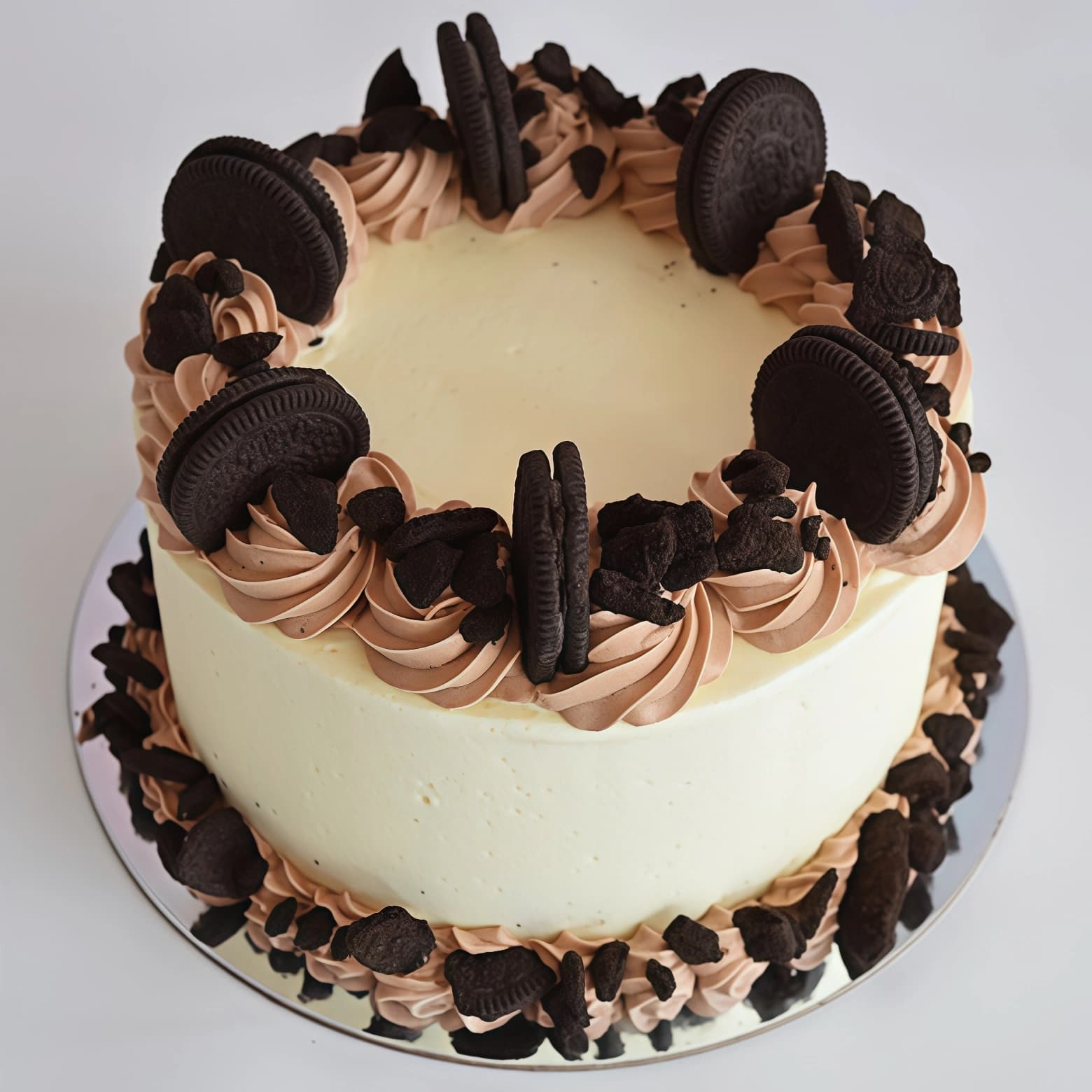 Cookies Cream Round Cake