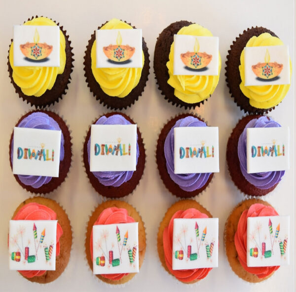 Box of 12 Diwali Cupcakes