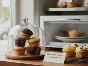 Proper storage of gluten-free cupcakes in airtight containers to maintain freshness